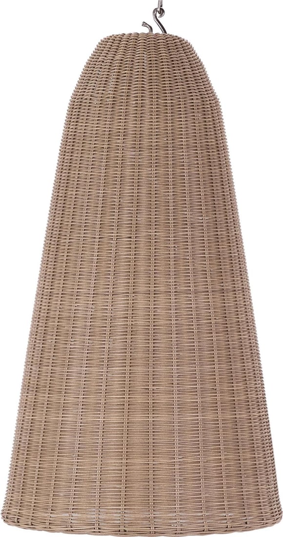 Baras Outdoor Pendant Shade Tan Metal Resin 29H 16W 16D (1 of 2)
