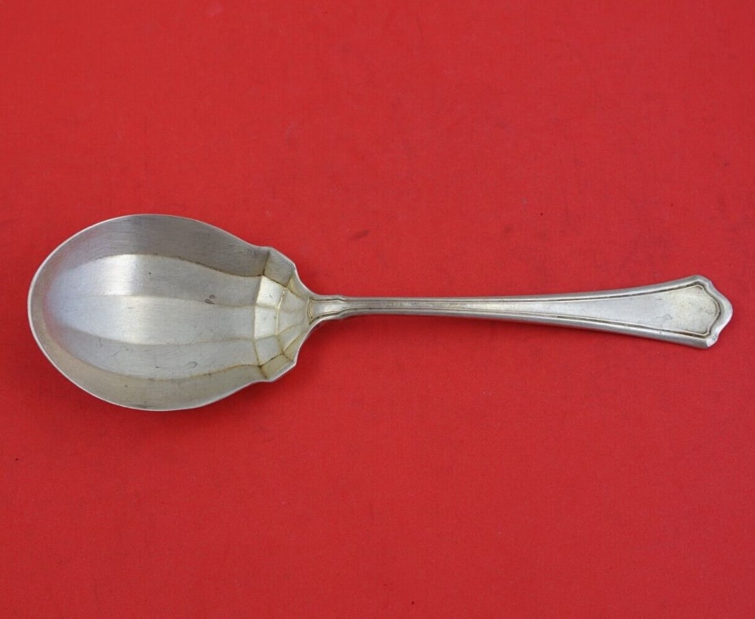 Wallace Washington Sterling Silver Fluted Berry Spoon 7.5 Inch Heirloom (1 of 3)