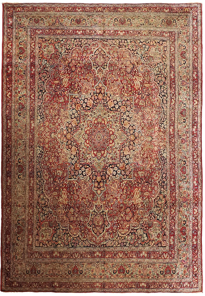 Exquisite 10' x 12' 9' Antique Persian Sarouk Rug: Exquisite 10' x 12' 9' Antique Persian Sarouk Rug Free continental US Shipping Enhance your living space with this stunning Antique Persian Sarouk Rug, featuring traditional design patterns that beaut