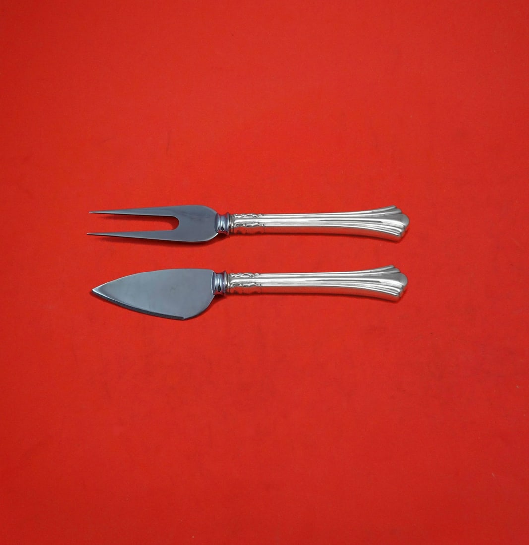Reed & Barton Eighteenth Century Sterling Silver Cheese Set 2pc (1 of 2)