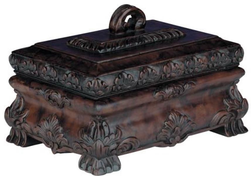 Rustic Lodge Style Handcrafted Resin Tea Caddy: Rustic Lodge Style Handcrafted Resin Tea Caddy This item is made at time of order. Please allow 42 to 70 days for production. Introducing a Traditional Lodge Style Resin Tea Caddy, meticulously crafte