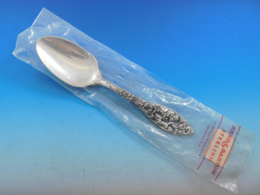 Dominick & Haff Labors of Cupid Sterling Silver Serving Spoon 8 5/8" (1 of 4)