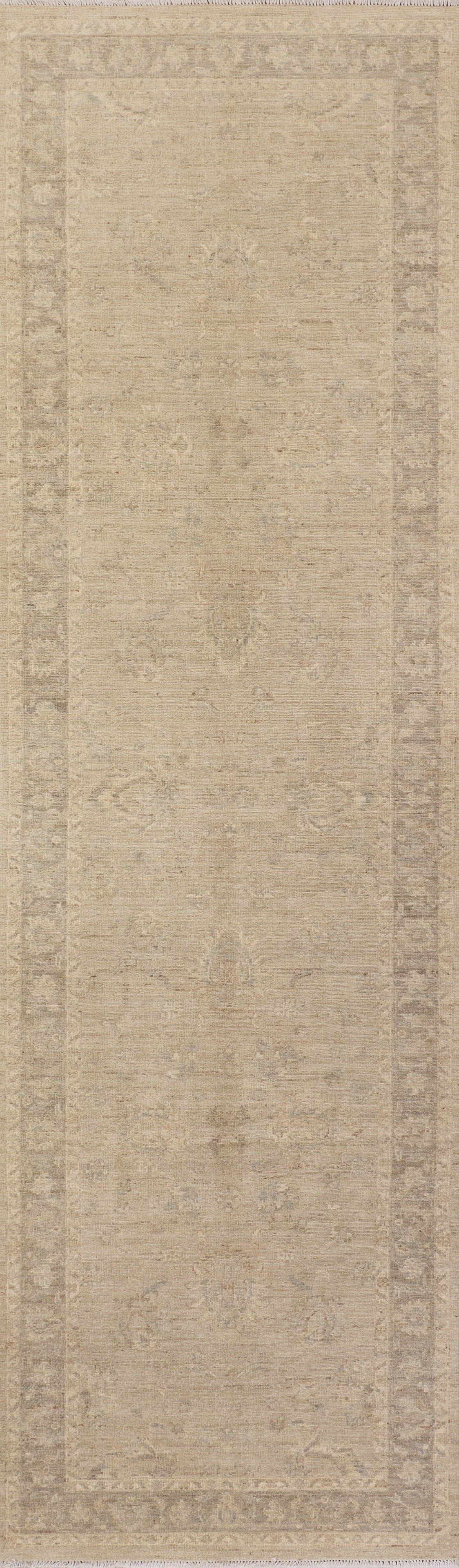 Chobi Peshawar Rug 2.11 x 10.0 Fine Ghazni Wool Pastel Handmade: Chobi Peshawar Rug 2.11 x 10.0 Fine Ghazni Wool Pastel Handmade Free continental US Shipping Introducing a stunning 2.11 x 10.0 Chobi Peshawar Rug, meticulously handmade in Pakistan from soft and silk