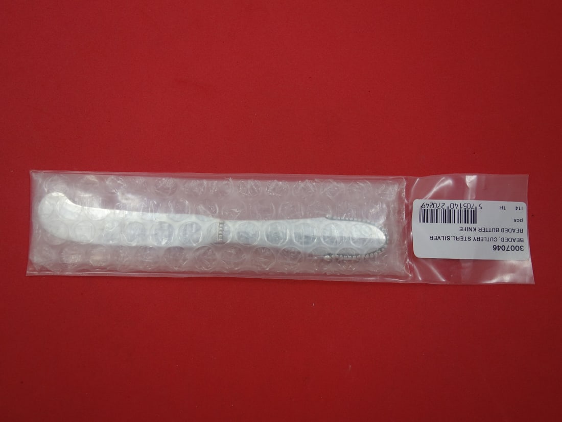 Georg Jensen Beaded Sterling Silver Butter Spreader 5 7/8" New (1 of 1)