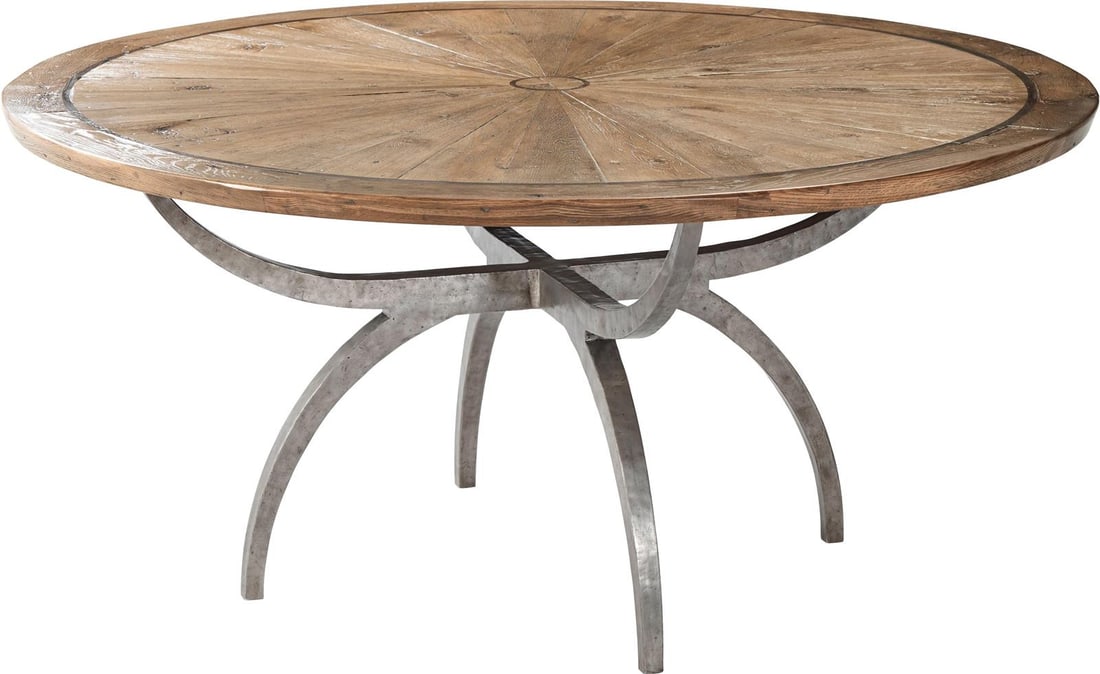 Theodore Alexander Lagan Circular Dining Table Vintage Style: Theodore Alexander Lagan Circular Dining Table Vintage Style Introducing the Theodore Alexander Stylish Lagan Dining Table, a beautifully crafted piece designed in a vintage style. This dining table f