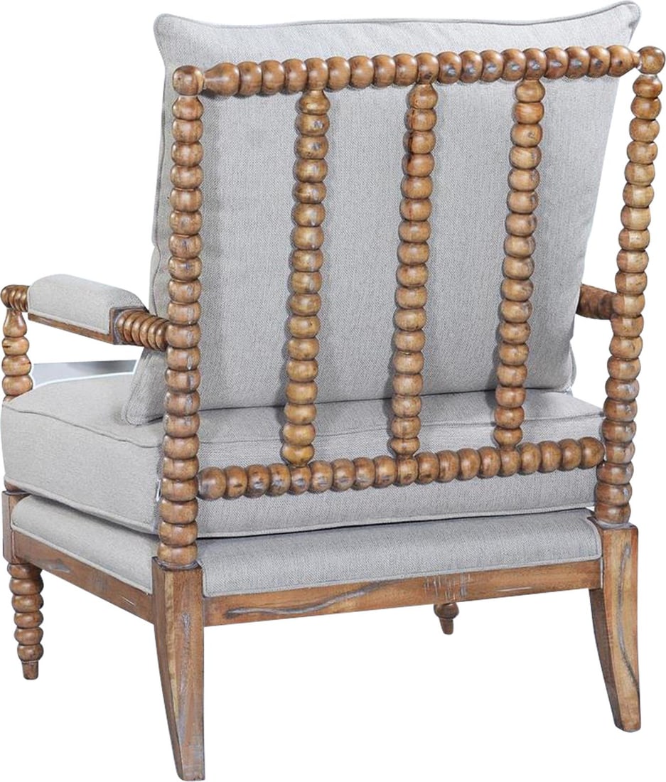 Wellmington Occasional Chair Beachwood Linen English Traditional Style (1 of 5)