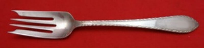 Tiffany & Co Feather Edge Sterling Silver Salad Fork 4-Tine 6 3/4 Inch (1 of 2)