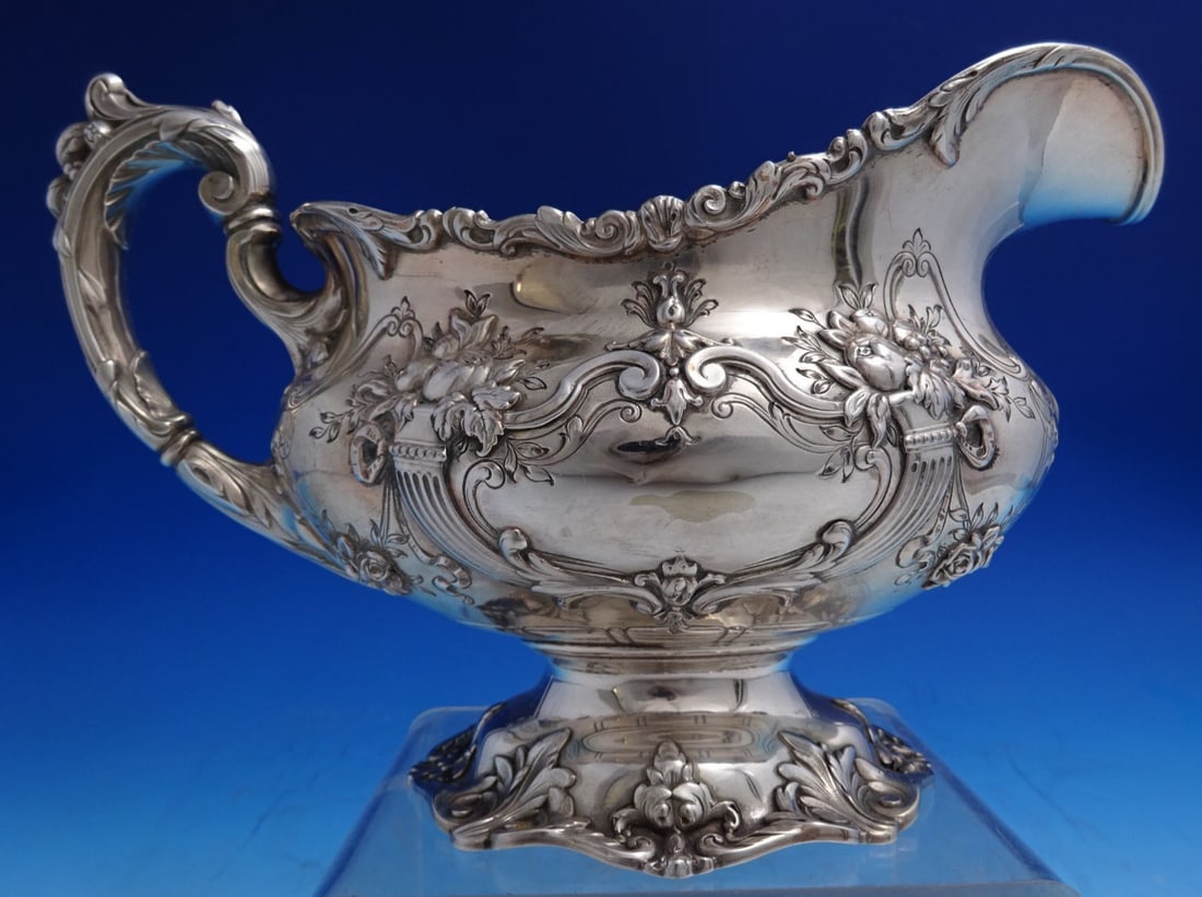 Sterling Silver Gravy Boat Francis I Pattern 16.1 ozt (1 of 5)