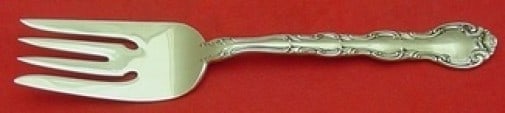 Alvin French Scroll Sterling Silver Cold Meat Fork 7.5 Serving Vintage (1 of 2)