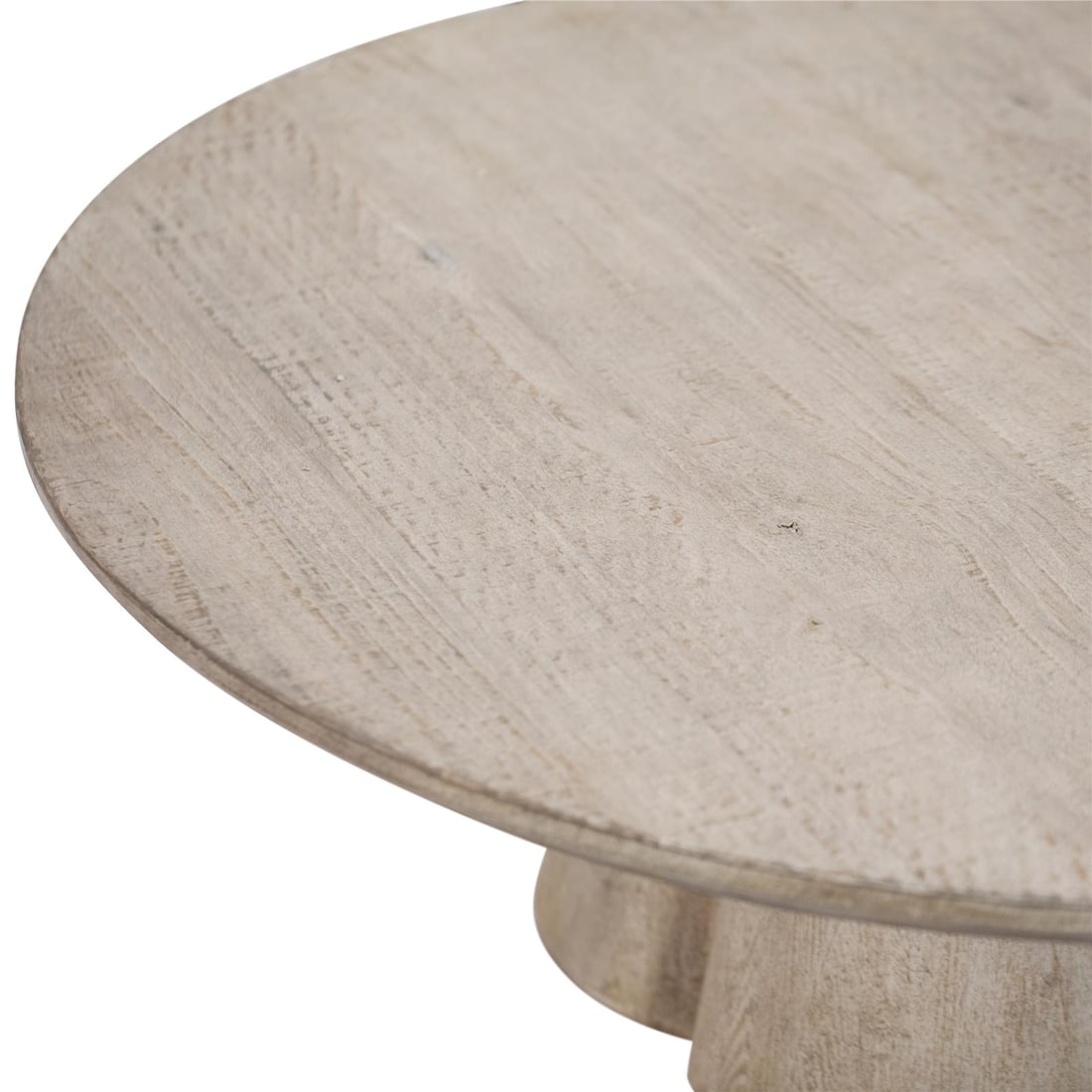 Sustainable Sylmar Round Coffee Table in Reclaimed Pine Wood (1 of 4)