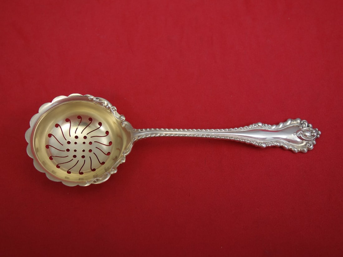 Dominick & Haff Mazarin Sterling Silver Sugar Sifter Goldwashed 6 Inch (1 of 2)