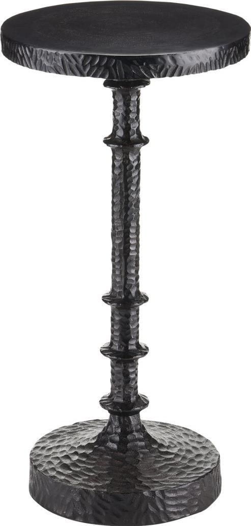 Currey Gallo Accent Table in Cast Aluminum Bronze Finish: Currey Gallo Accent Table in Cast Aluminum Bronze Finish Discover the perfect blend of elegance and functionality with this artisanal bronze table, designed to complement timeless interiors. Crafted f
