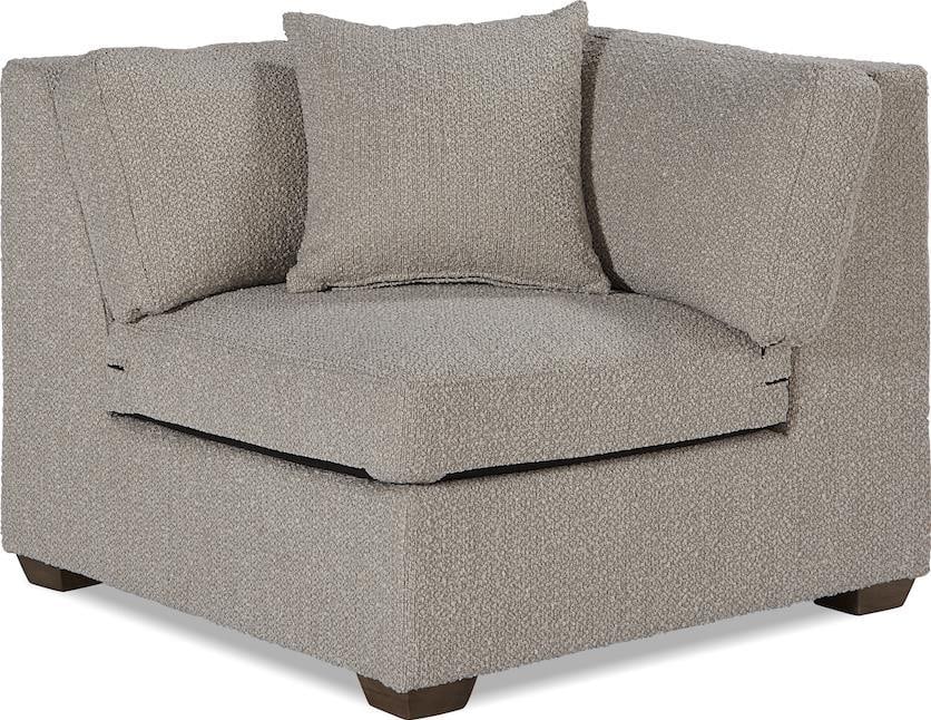 Reese Modular Sectional Sofa Textured Oatmeal Fabric Contemporary Style (1 of 1)