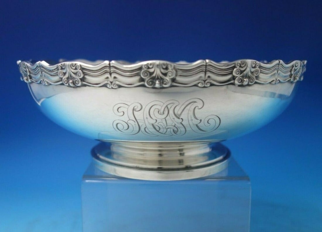 Gothic Sterling Silver Fruit Bowl by Dominick & Haff c.1906 (1 of 12)