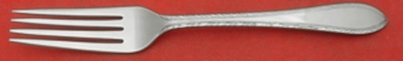 Tiffany & Co Feather Edge Sterling Silver Fork 7 Inch Flatware: Tiffany & Co Feather Edge Sterling Silver Fork 7 Inch Flatware This exquisite 7" fork from Tiffany & Co. features the elegant Feather Edge pattern, showcasing the timeless craftsmanship of this renown