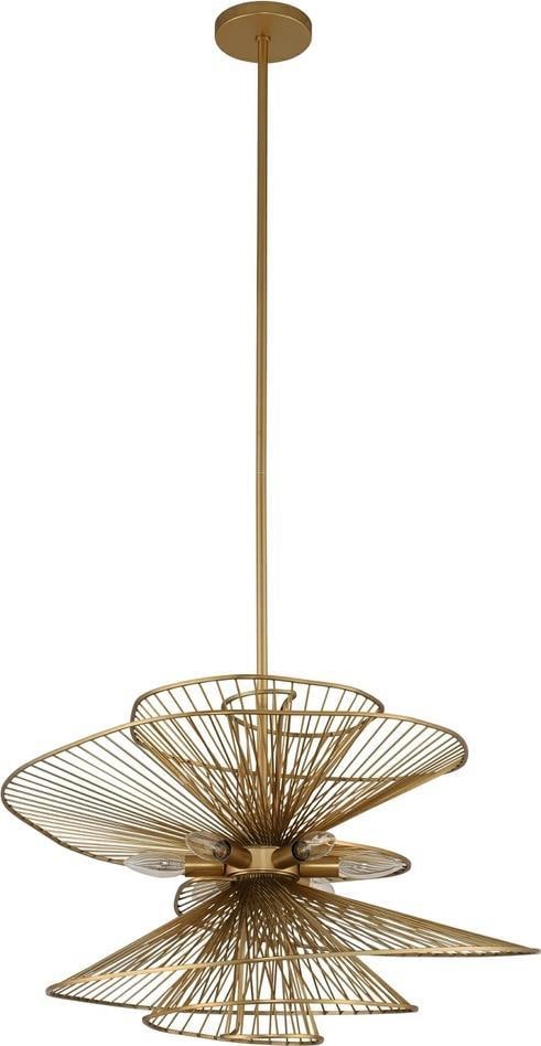 Aurora 26 Inch Brass Pendant Light by Kalco Modern Design: Aurora 26 Inch Brass Pendant Light by Kalco Modern Design The Aurora 26" Brass Pendant exemplifies modern elegance with its stunning design and high-quality materials. This striking pendant light feat