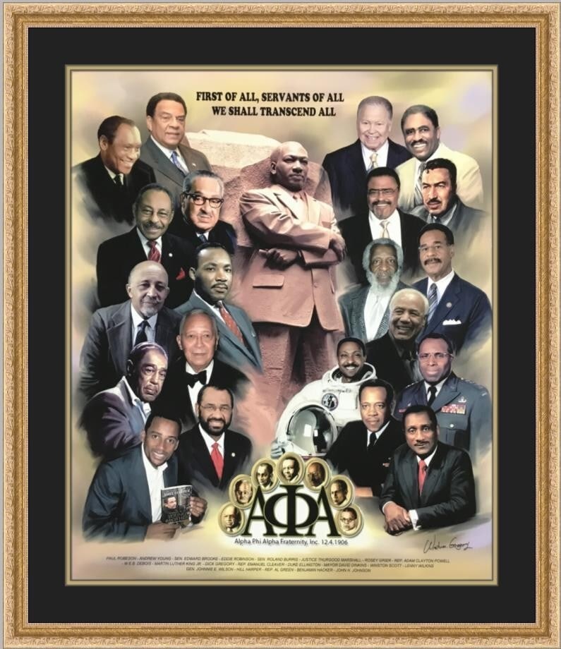 Wishum Gregory Alpha Phi Alpha Fraternity Framed Print 2000 (1 of 5)