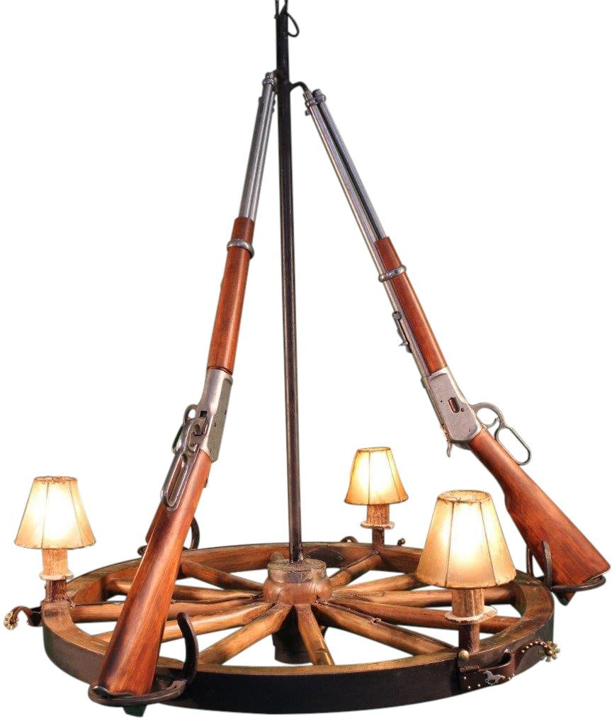Custom Lodge Style Antler Chandelier American-Made 40 Inch (1 of 6)