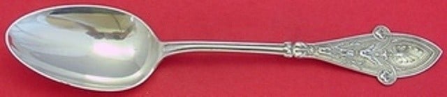 Tiffany & Co Italian Sterling Silver Serving Spoon 8 3/4 inches Monogrammed: Tiffany & Co Italian Sterling Silver Serving Spoon 8 3/4 inches Monogrammed Discover a timeless piece of elegance with this Italian by Tiffany & Co. Sterling Silver Serving Spoon. Measuring 8 3/4 inch