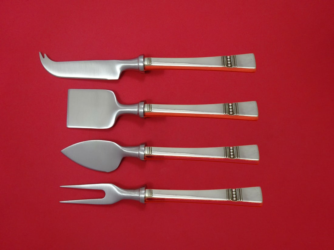 Reed & Barton Diadem Sterling Silver 4pc Cheese Serving Set: Reed & Barton Diadem Sterling Silver 4pc Cheese Serving Set This exquisite 4-piece cheese serving set from Reed and Barton features the elegant Diadem pattern, crafted from high-quality sterling silve