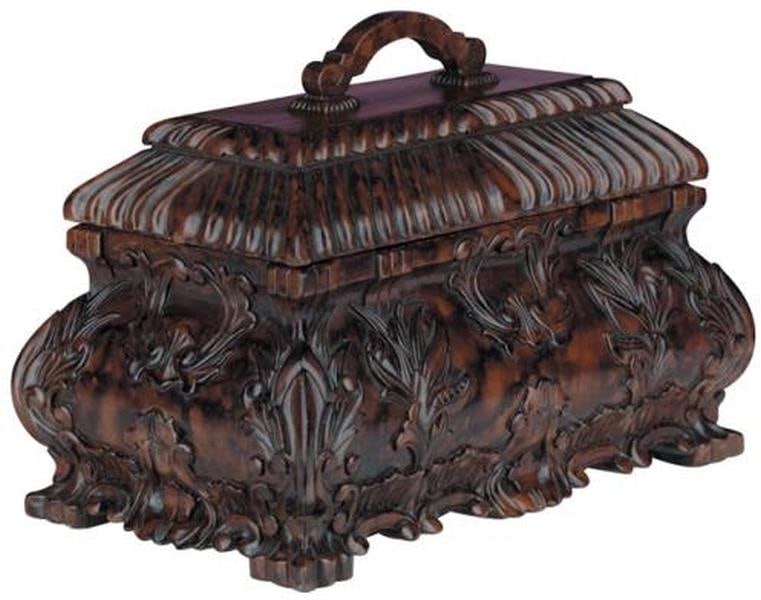 Hand-Painted Lodge Style Box Green Oxblood Red Resin 10x13x8: Hand-Painted Lodge Style Box Green Oxblood Red Resin 10x13x8 This item is made at time of order. Please allow 42 to 70 days for production. Enhance your home decor with this stunning Hand-Painted Lodg