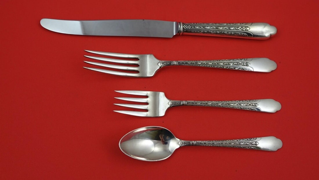 International Silver Elegance 4-Piece Sterling Silver Place Setting (1 of 2)