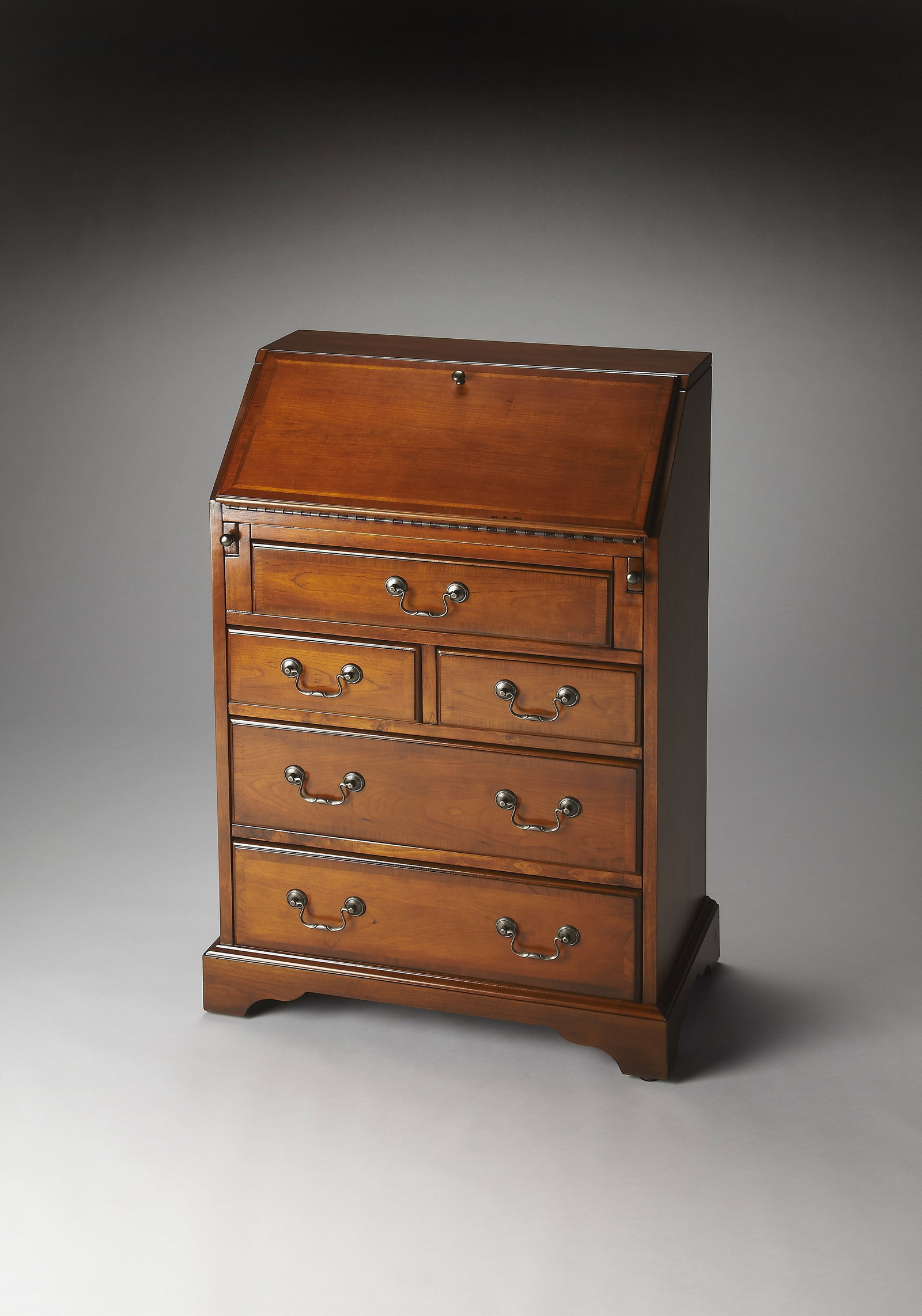 Danforth Secretary Desk in Olive Ash Brown Maple Veneer by Butler (1 of 3)