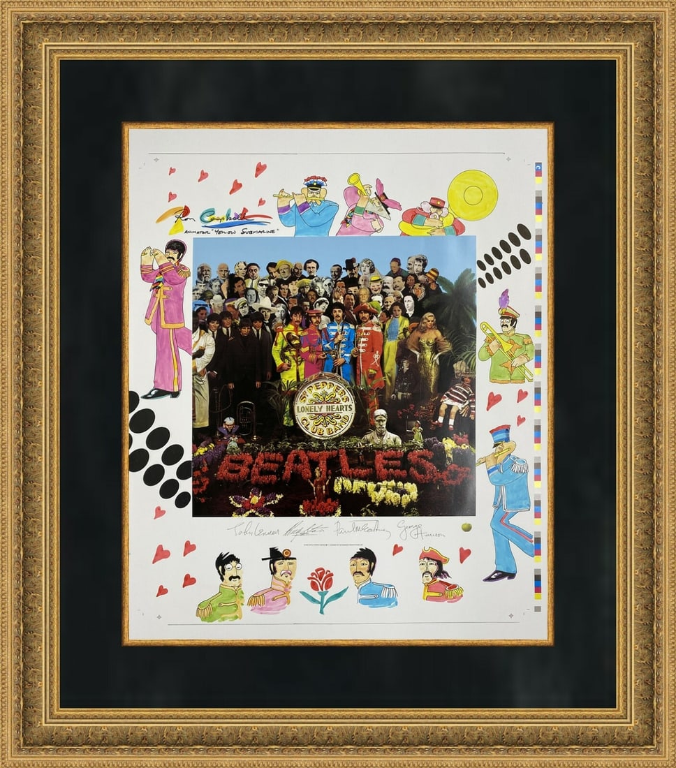 Ron Campbell Original Hand Drawn Sgt. Pepper Lithograph Signed Limited Edition: Ron Campbell Original Hand Drawn Sgt. Pepper Lithograph Signed Limited Edition This remarkable piece features original hand-drawn artwork by renowned animator and director Ron Campbell, celebrating th