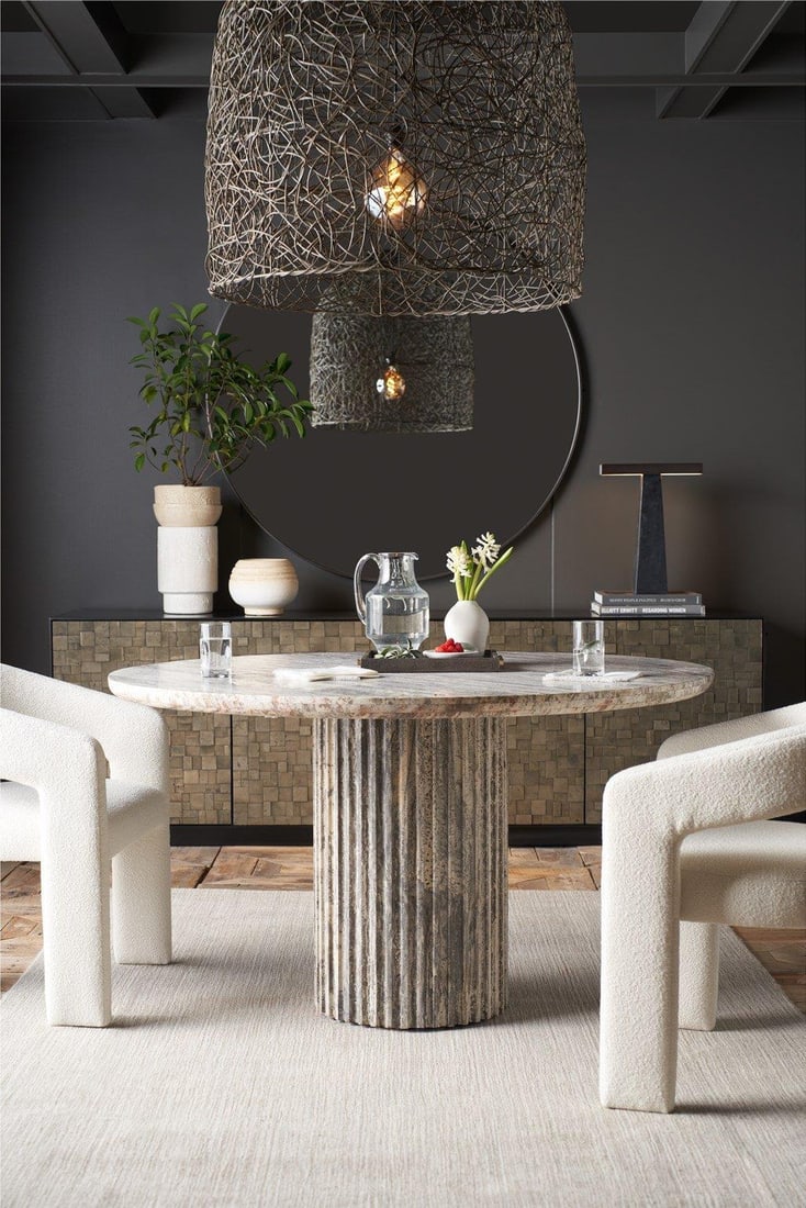 Universal Contemporary Meadow Dining Table 30H x 54W x 54D (1 of 4)