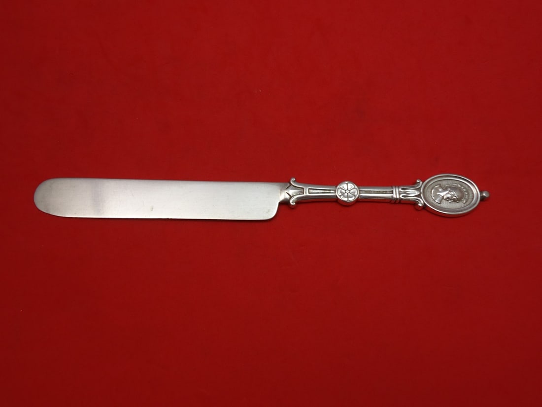 Wendt Medallion Sterling Silver Regular Knife 7 3/4 Inch: Wendt Medallion Sterling Silver Regular Knife 7 3/4 Inch This exquisite regular knife features a flat handle and is crafted from all sterling silver. Made by Wendt, it showcases the elegant Medallion 