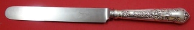 T. Slater W. Slater & H. Holland Sterling Silver Dinner Knife 9.5 inch Tiffany Blade: T. Slater W. Slater & H. Holland Sterling Silver Dinner Knife 9.5 inch Tiffany Blade This exquisite dinner knife is crafted from sterling silver by the renowned makers T. Slater, W. Slater & H. Hollan