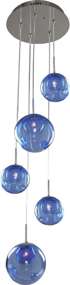 Kalco Meteor 5-Light Chrome Pendant Light Dimmable Indoor (1 of 1)