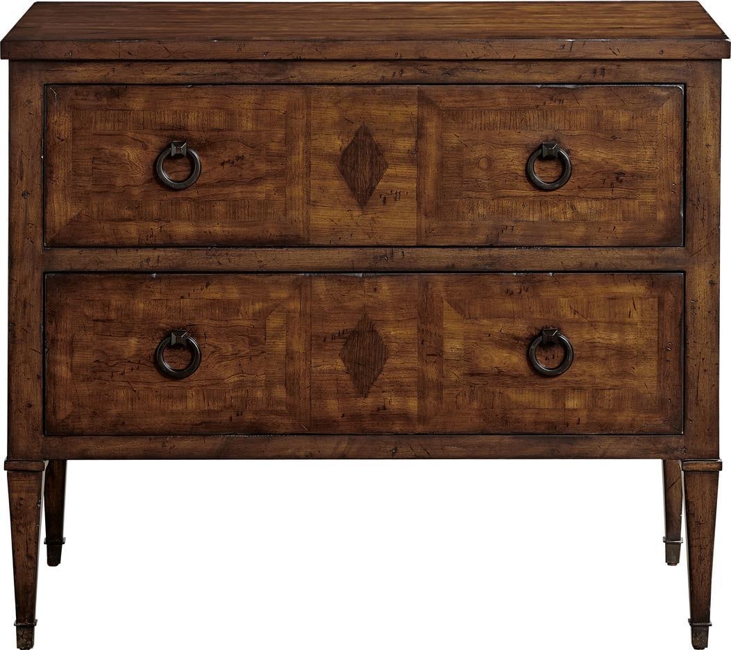 Port Eliot Blue Cherry Chest of Drawers with Tapered Legs (1 of 1)