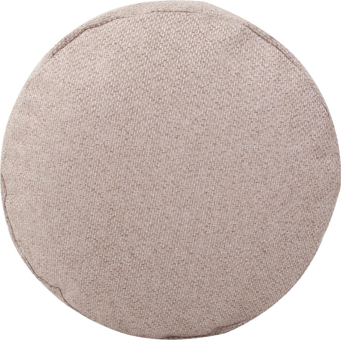 Howard Elliott Round Brown Polyester Foot Pouf (1 of 4)