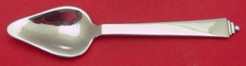 Georg Jensen Pyramid Sterling Silver Grapefruit Spoon Triangular Bowl GI Mark (1 of 2)