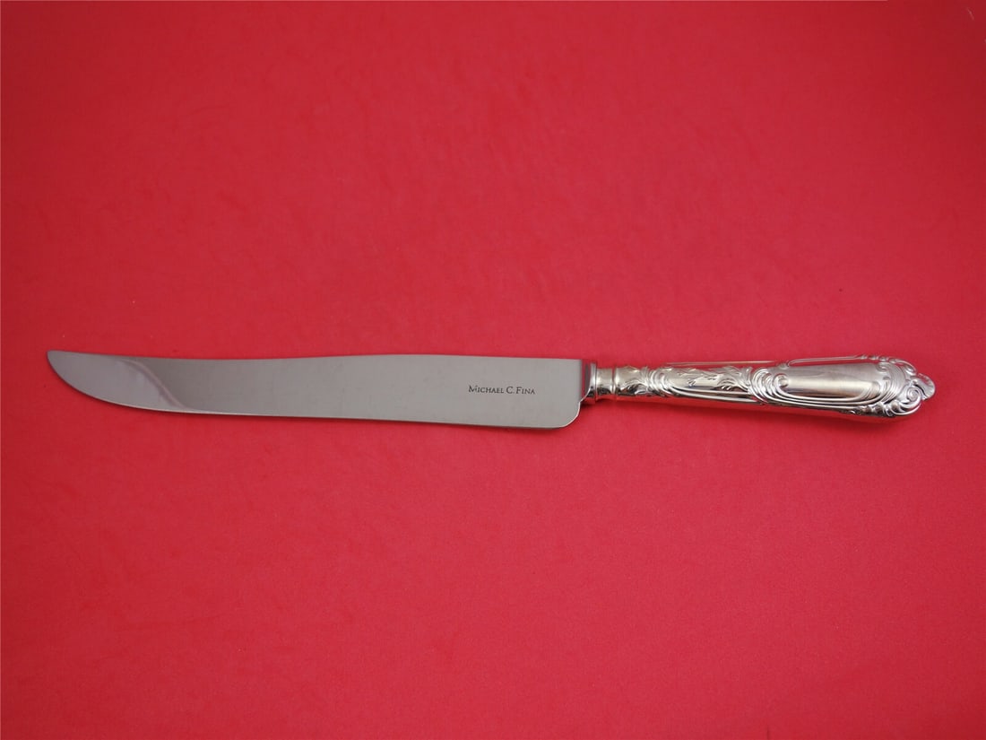 Carrs La Regence Sterling Silver Roast Knife 14 1/8 inches (1 of 2)