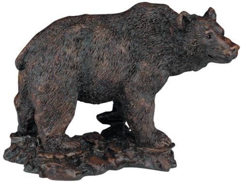 Hand-Crafted Lodge Style Grizzly Bear Sculpture 8H 12W 6D (1 of 1)