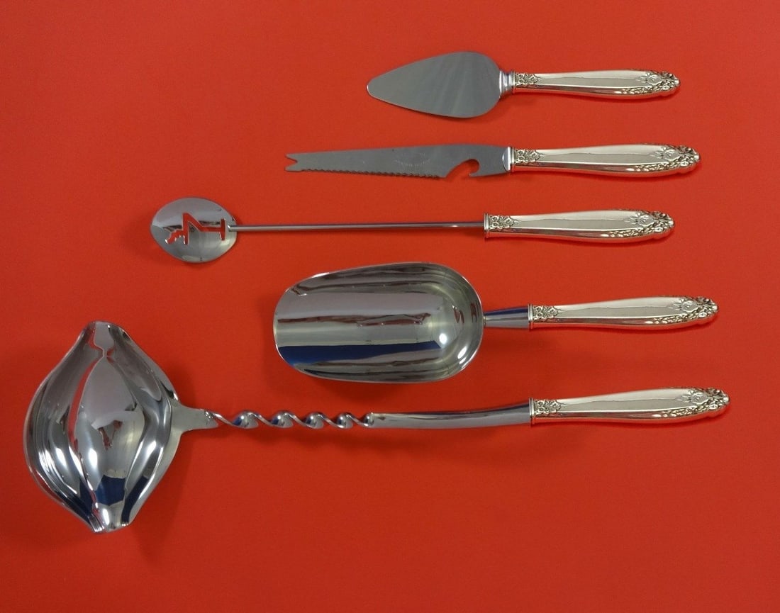 Prelude International Sterling Silver 5pc Cocktail Party Bar Set (1 of 1)