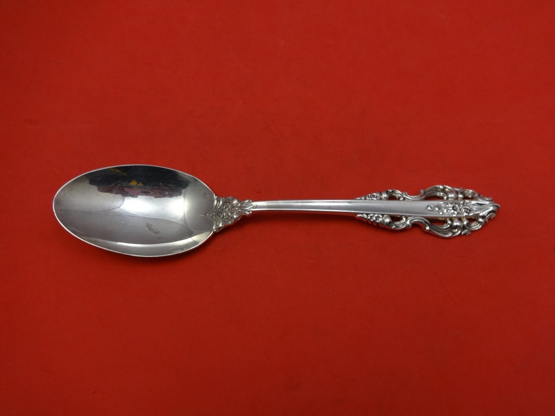 Reed and Barton El Greco Sterling Silver Serving Spoon 8 5/8 Inch (1 of 2)