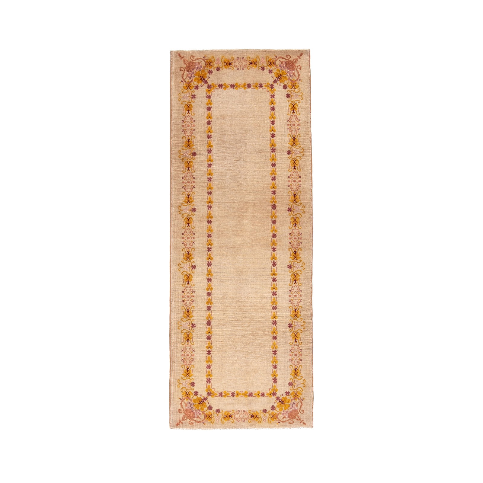 Authentic Handmade Anatolia Wool Carpet 32.7x87.4 Inches (1 of 8)