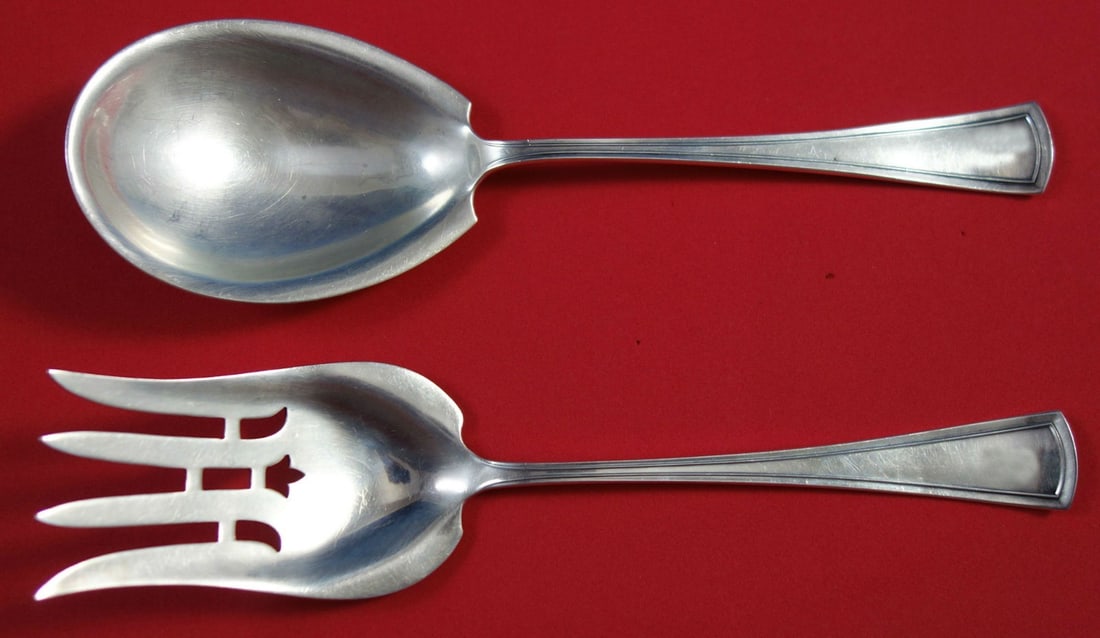 Dominick & Haff Virginia Sterling Silver Salad Serving Set 2-Piece 8 3/4 in (1 of 1)