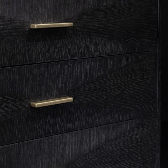 Alder Tweed Forrest Collection Oak Nightstand in Onyx Finish (1 of 3)