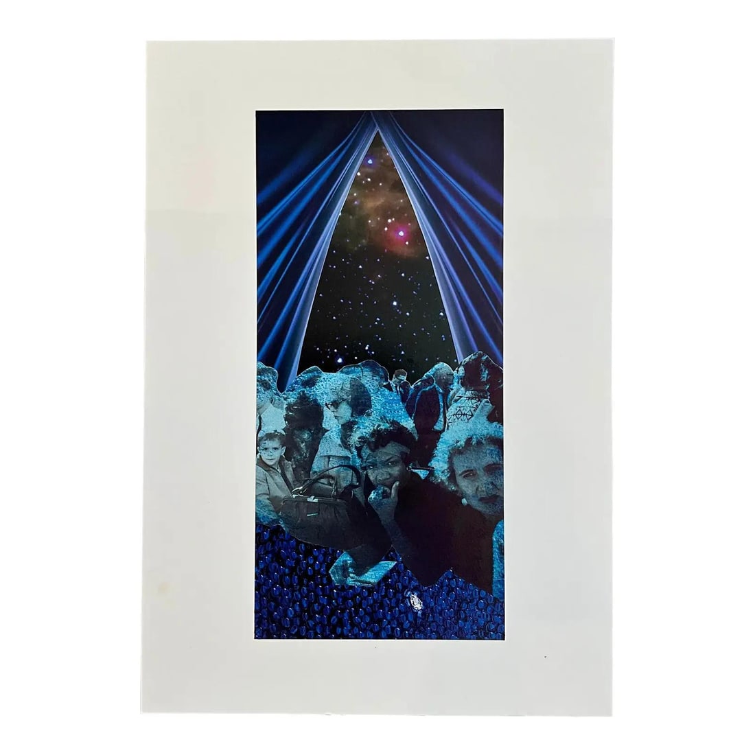 Boho Space Theme Collage Artwork on Paper 14 x 20 Inches (1 of 4)