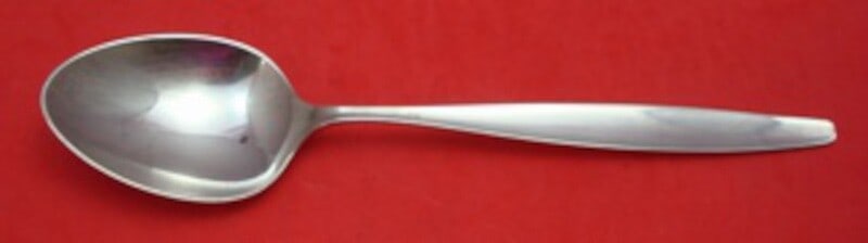 Georg Jensen Cypress Sterling Silver Dessert Spoon 7 Inch Unmonogrammed (1 of 1)