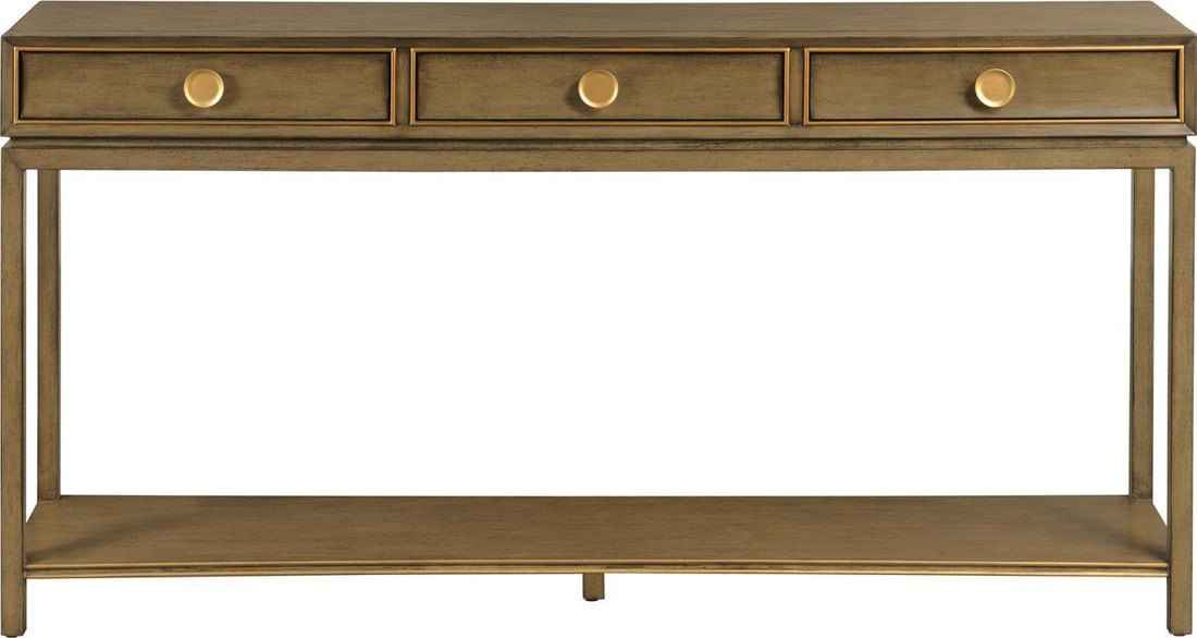 Port Eliot Regency Style Walnut Console Table with 3 Drawers (1 of 1)
