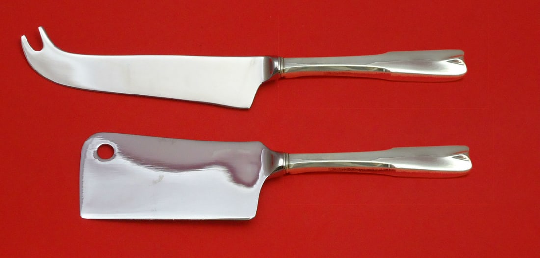Lunt Colonial Theme Sterling Silver Cheese Server Set 2PC (1 of 1)