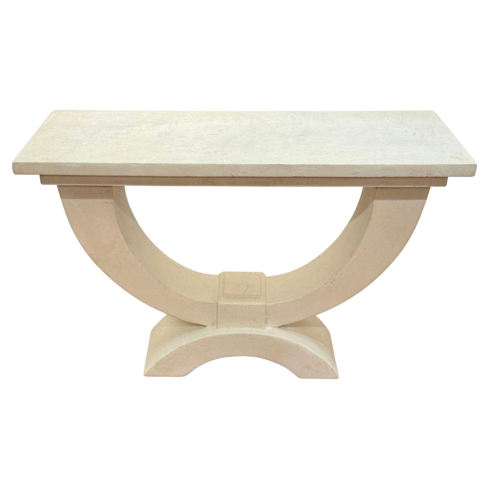 Modern Eclipse Console Table by Paolo Moschino in Plaster (1 of 6)