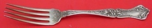 International Sterling Silver Edgewood Dinner Fork 7 3/8 inches: International Sterling Silver Edgewood Dinner Fork 7 3/8 inches This exquisite Edgewood dinner fork, crafted by International, showcases a beautiful sterling silver composition. Measuring 7 3/8 inches