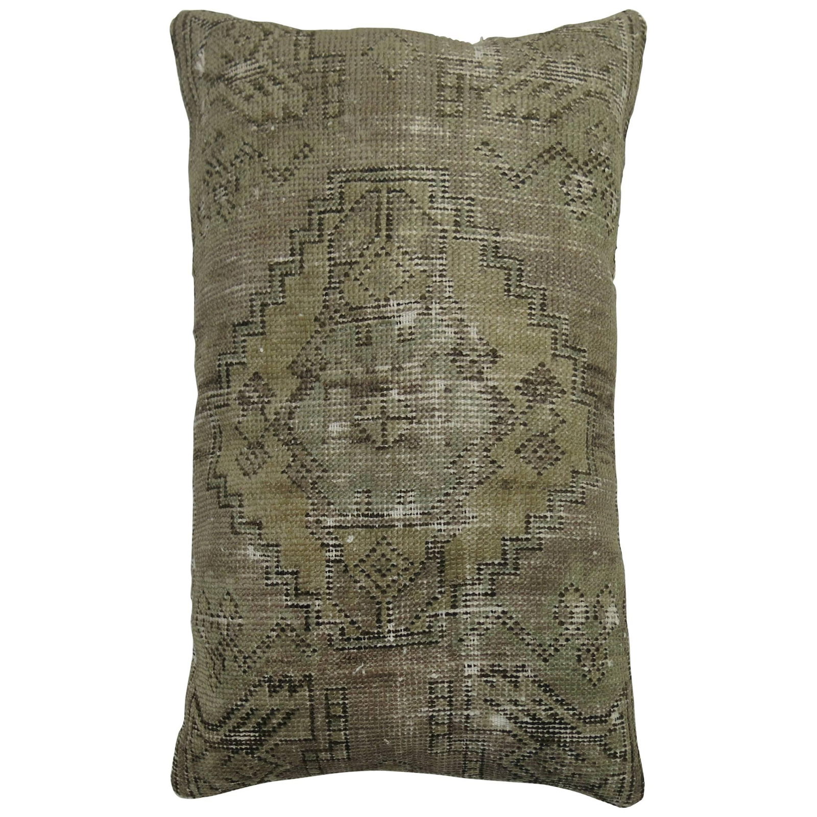 Lavender Large Turkish Pillow Vintage Restauration Design 16 x 24: Lavender Large Turkish Pillow Vintage Restauration Design 16 x 24 This stunning Lavender Large Turkish Rug Pillow is crafted from a distressed vintage Turkish rug, bringing a unique touch of elegance 