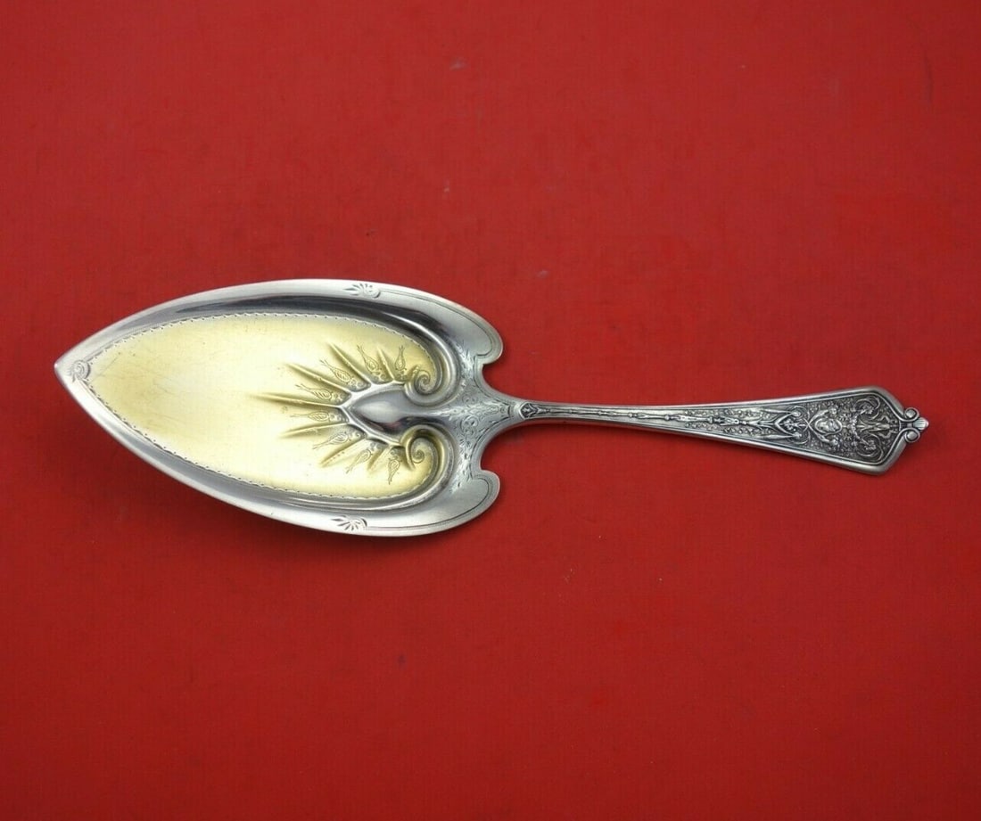 Gorham Lady Washington Sterling Silver Pie Server 9 1/8 Bright-Cut Monogrammed (1 of 3)